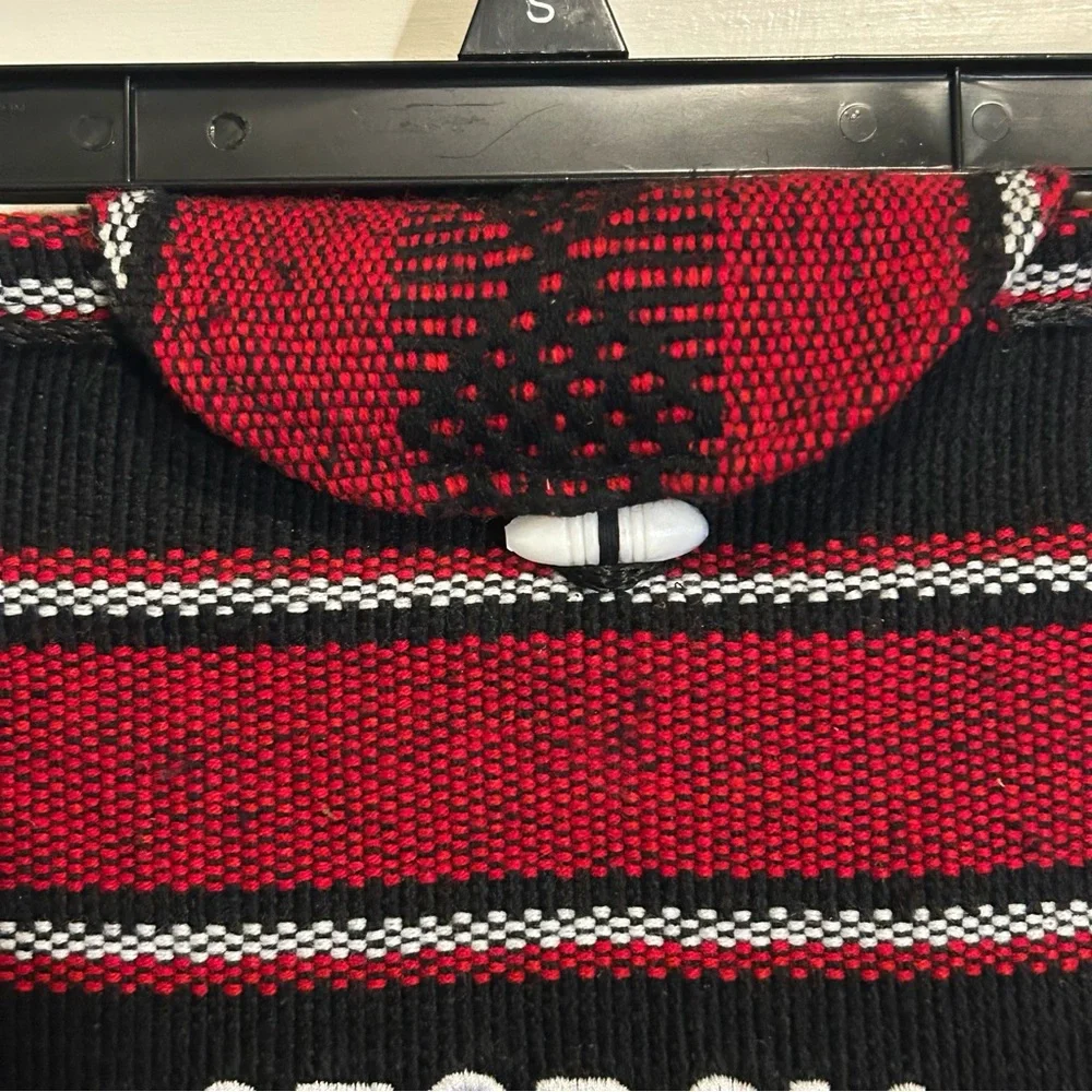 University of Georgia fabric backpack rucksack red black cinch sack‎ hippie